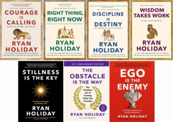Ryan Holiday 7 Book Collection Set (Ego Is The Enemy, The Obstacle Is The Way, Stillness Is The Key, Courage Is Calling, Right Thing,  Right Now, Discipline Is Destiny and Wisdom Takes Work)