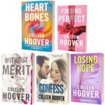 Colleen Hoover 5 Books Collection Set (Finding Perfect, Confess, Losing Hope, Without Merit and Heart Bones)
