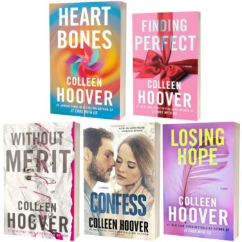 Colleen Hoover 5 Books Collection Set (Finding Perfect, Confess, Losing Hope, Without Merit and Heart Bones)