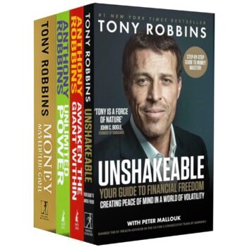 Tony Robbins 4-Book Collection Set ? Unlimited Power, Awaken the Giant Within, Money Master the Game & Unshakeable