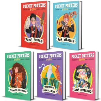 Pocket Potters Series 5-Book Illustrated Collection by J.K. Rowling ? Harry Potter, Ron Weasley, Hermione Granger, Albus Dumbledore & Luna Lovegood