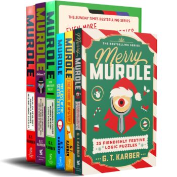 Murdle Puzzles Series 6-Book Collection Set by G. T. Karber ? Murdle, More Killer Puzzles, Even More Killer Puzzles, The School of Mystery, The Case of the Seven Skulls & Merry Murdle