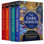 The Bone Season series 5 books set by Samantha Shannon: The Bone Season, The Mime Order, The Song Rising, The Mask Falling & The Dark Mirror