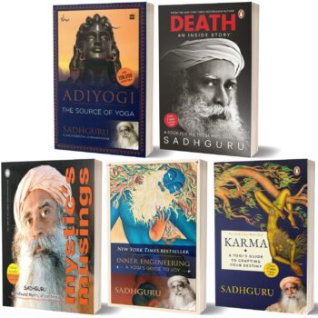 Sadhguru 5-Book Collection Set ? Adiyogi: The Source of Yoga, Death, Inner Engineering, Karma & Mystic?s Musings